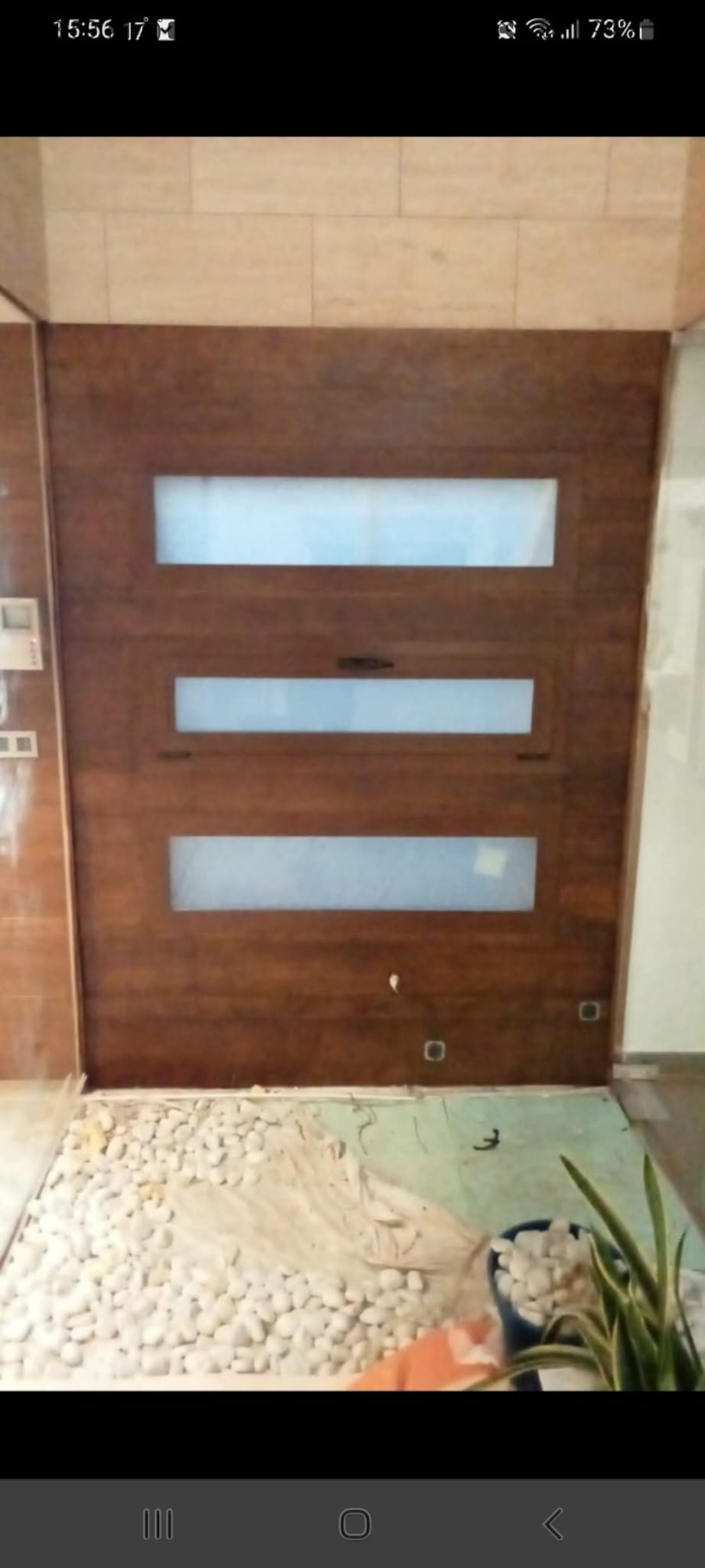 Detalle de panel técnico de madera